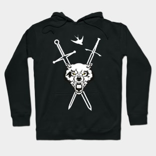 Wolf and Swallow - Animals and Swords Hoodie